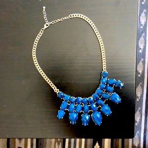 3 for $10✨ Blue and Gold Statement Necklace